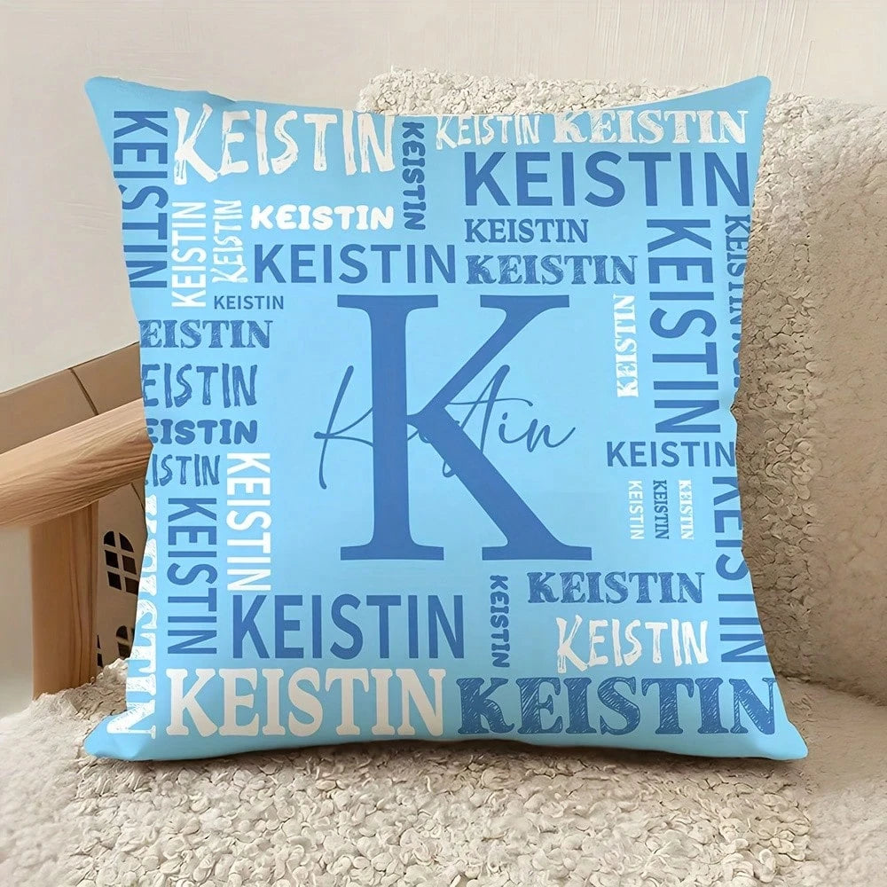 Custom Pillowcase With Name LOGO Custom Sofa Pillowcase Holiday Birthday Gift Couple Customized Cushion Covers Custom Pillow Custom Thing Room Decor Pillow Monogram Pillow Case Personalized Gifts Perf