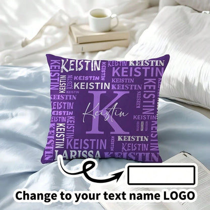 Custom Pillowcase With Name LOGO Custom Sofa Pillowcase Holiday Birthday Gift Couple Customized Cushion Covers Custom Pillow Custom Thing Room Decor Pillow Monogram Pillow Case Personalized Gifts Perf