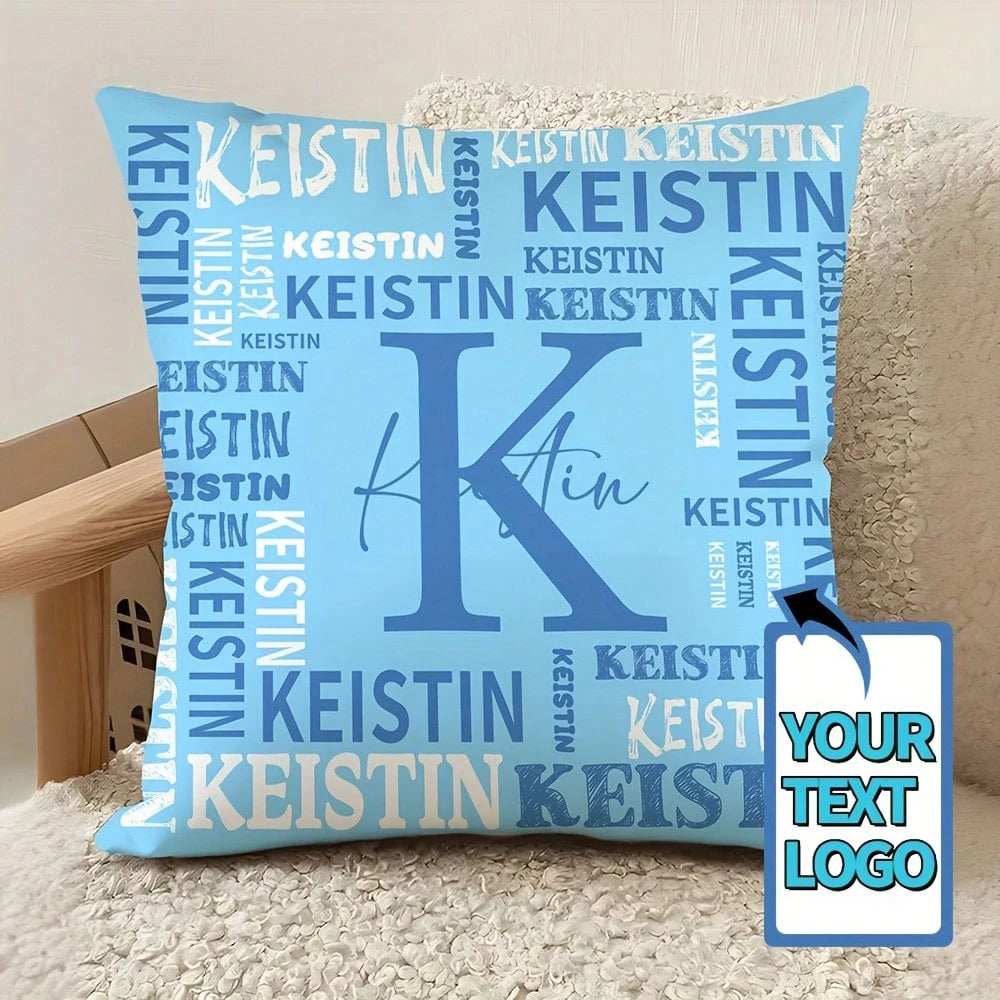 Custom Pillowcase With Name LOGO Custom Sofa Pillowcase Holiday Birthday Gift Couple Customized Cushion Covers Custom Pillow Custom Thing Room Decor Pillow Monogram Pillow Case Personalized Gifts Perf