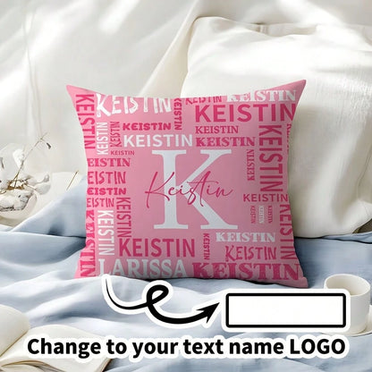 Custom Pillowcase With Name LOGO Custom Sofa Pillowcase Holiday Birthday Gift Couple Customized Cushion Covers Custom Pillow Custom Thing Room Decor Pillow Monogram Pillow Case Personalized Gifts Perf