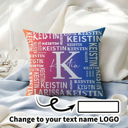 Custom Pillowcase With Name LOGO Custom Sofa Pillowcase Holiday Birthday Gift Couple Customized Cushion Covers Custom Pillow Custom Thing Room Decor Pillow Monogram Pillow Case Personalized Gifts Perf