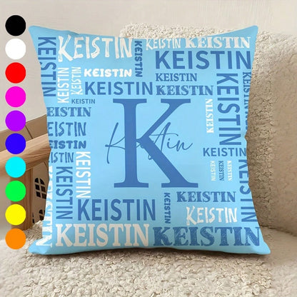 Custom Pillowcase With Name LOGO Custom Sofa Pillowcase Holiday Birthday Gift Couple Customized Cushion Covers Custom Pillow Custom Thing Room Decor Pillow Monogram Pillow Case Personalized Gifts Perf