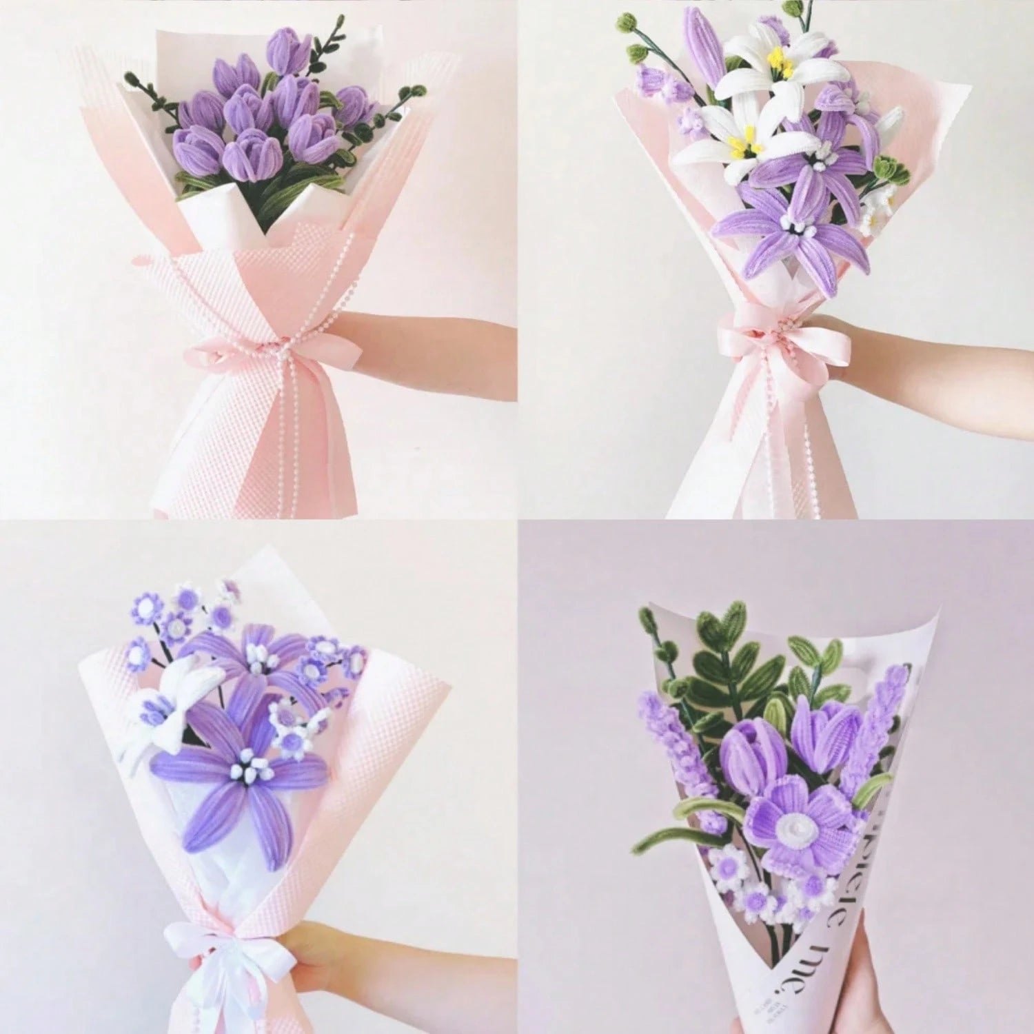 [Customer Favoriate]112pcs Craft Supplies Ultra Dense Chenille Stems, Multi-Color, Including 100pcs Pipe Cleaners, 10pcs Flower Stems, 1pc Floral Tape& 1 Tutorial Video, For DIY Handmade, Chenille Ste