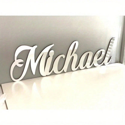 Customized Acrylic Mirror Stickers Gold Silver Black Personalized Letter Wall Decals For Bedroom Living Room Party Backdrop Decor Name Wall Art Birthday Party Decoration