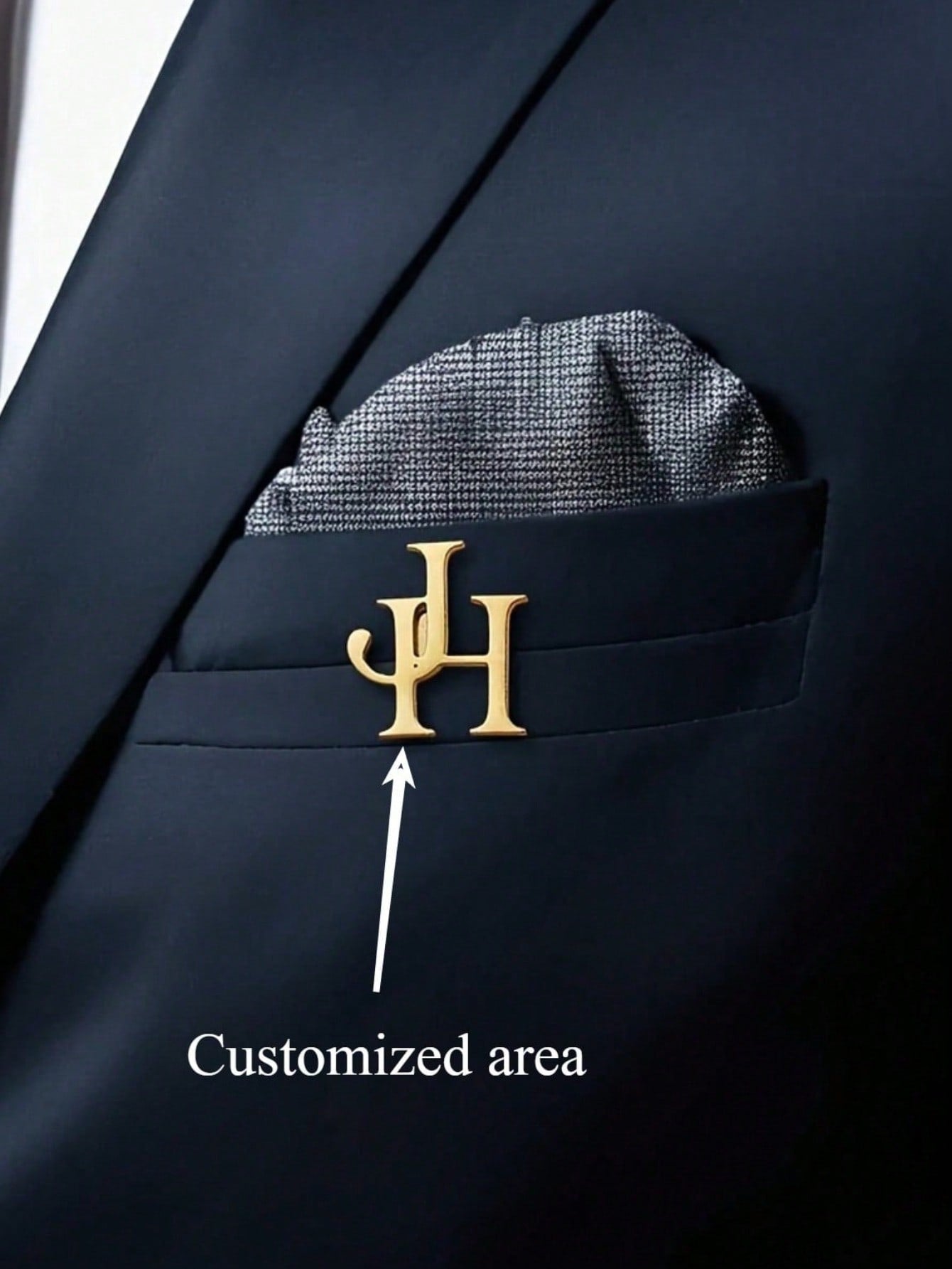 Customized Letter Brooch, Personalized Couple Letter Wedding Brooch, Stainless Steel Lapel Pin For Boy, Groomsman Brooch, Teacher's Day Gift, Fashionable Boy's Accessory, Exquisite And Unique, Father'
