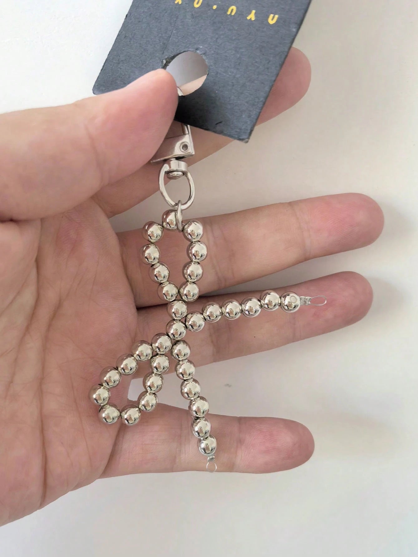 Cute Faux Pearl Bow Pendant Keychain/Handbag Decor, Bridesmaid Gift, Y2K Accessory
