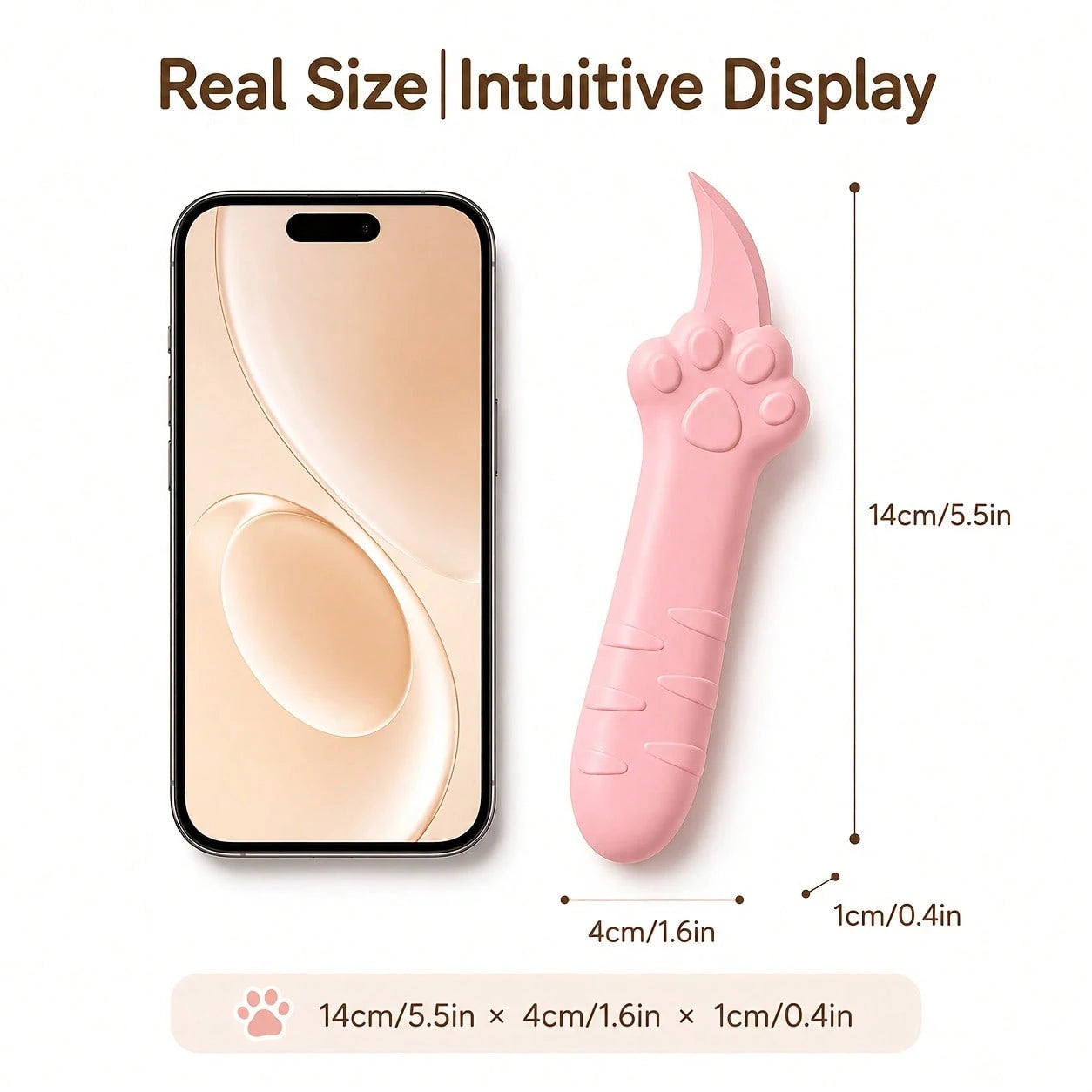 Cute Paw-Shaped Box Scissors, Pink Package Opener, Portable Envelope Opening And Practical Cutter, Available In Random Colors, Suitable Boxes, Envelopes, Mail, Home And School Supplies, And Makes A Gr
