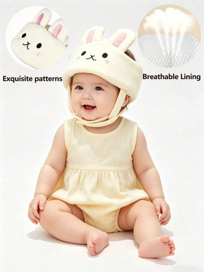 Cute Rabbit Anti-Fall Baby Helmet, Toddler Walking Protective Hat, Anti-Collision Head Guard For Infants, Baby Head Protection Pillow, Breathable Anti-Fall Helmet For Newborns, All-Season Universal Fo