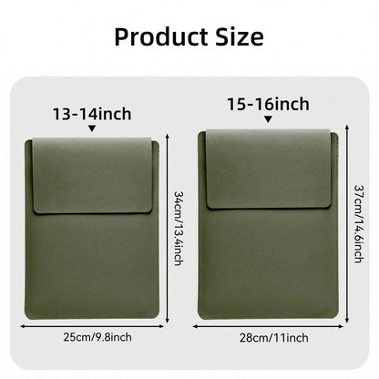 DANYCASE 13-16 Inch Colorful PU Leather Ultrabook Cover Notebook Bag Protective Pouch Compatible With Surface Laptop Sleeve Case, Laptop Bag For Men