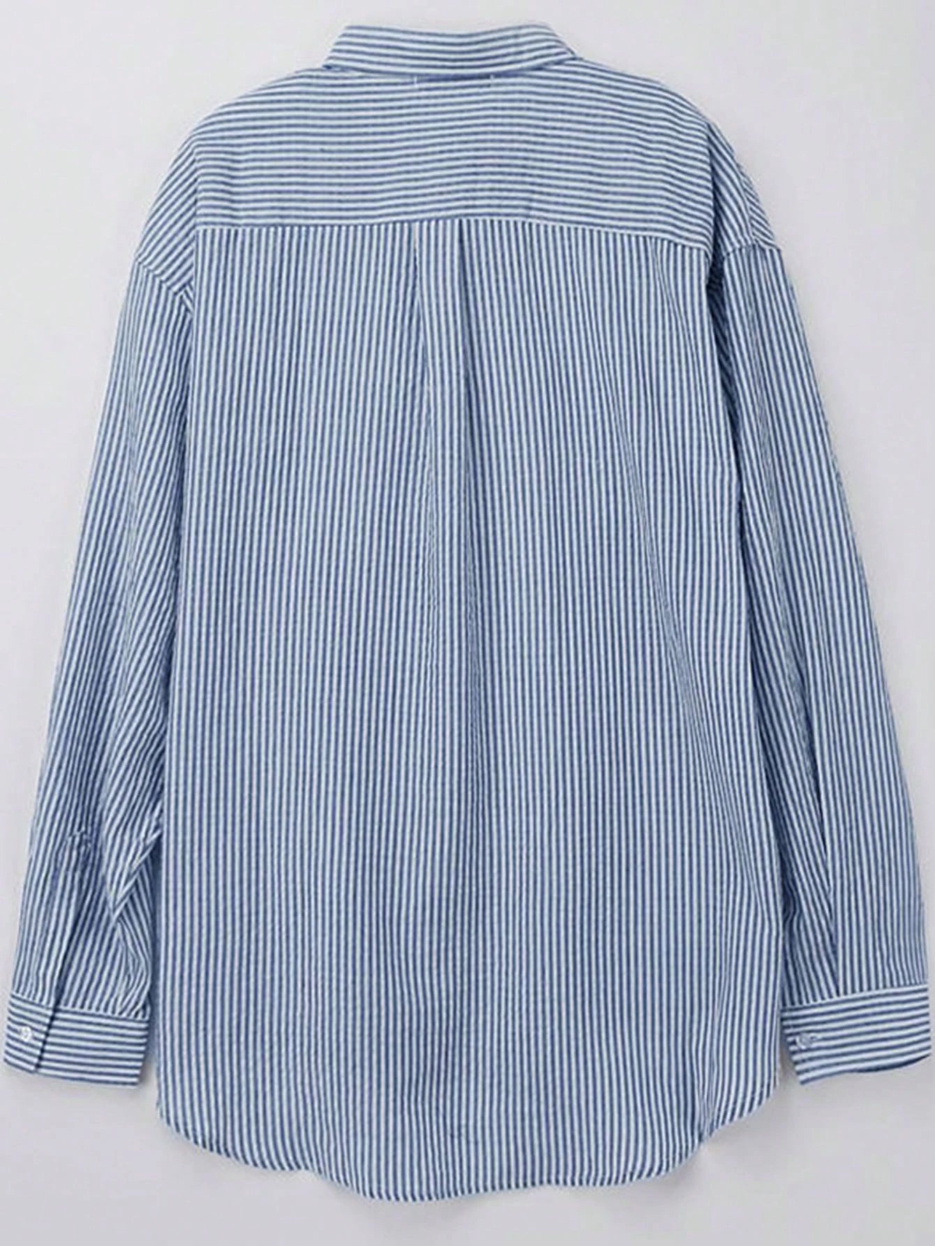 DAZY Blue Striped Long Sleeve Shirt For Men, Spring