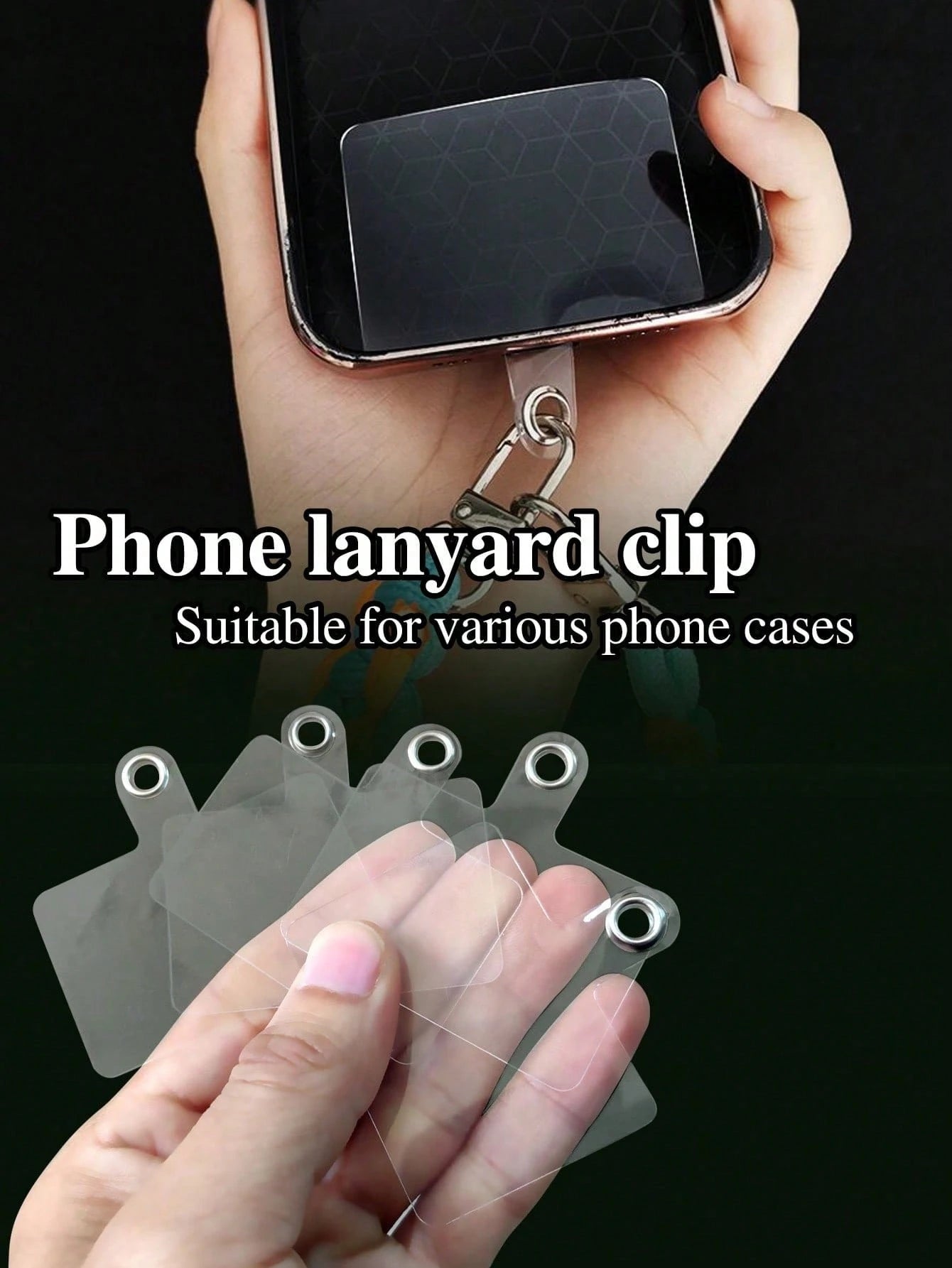 Detachable Colorful Neck Strap Phone Lanyard With Clip, Suitable For Phone Cases, Heavy Duty Strap Replacement Parts For All Phone Cases, Solid Color Phone Lanyard With Clip, Can Be Used As Card Holde