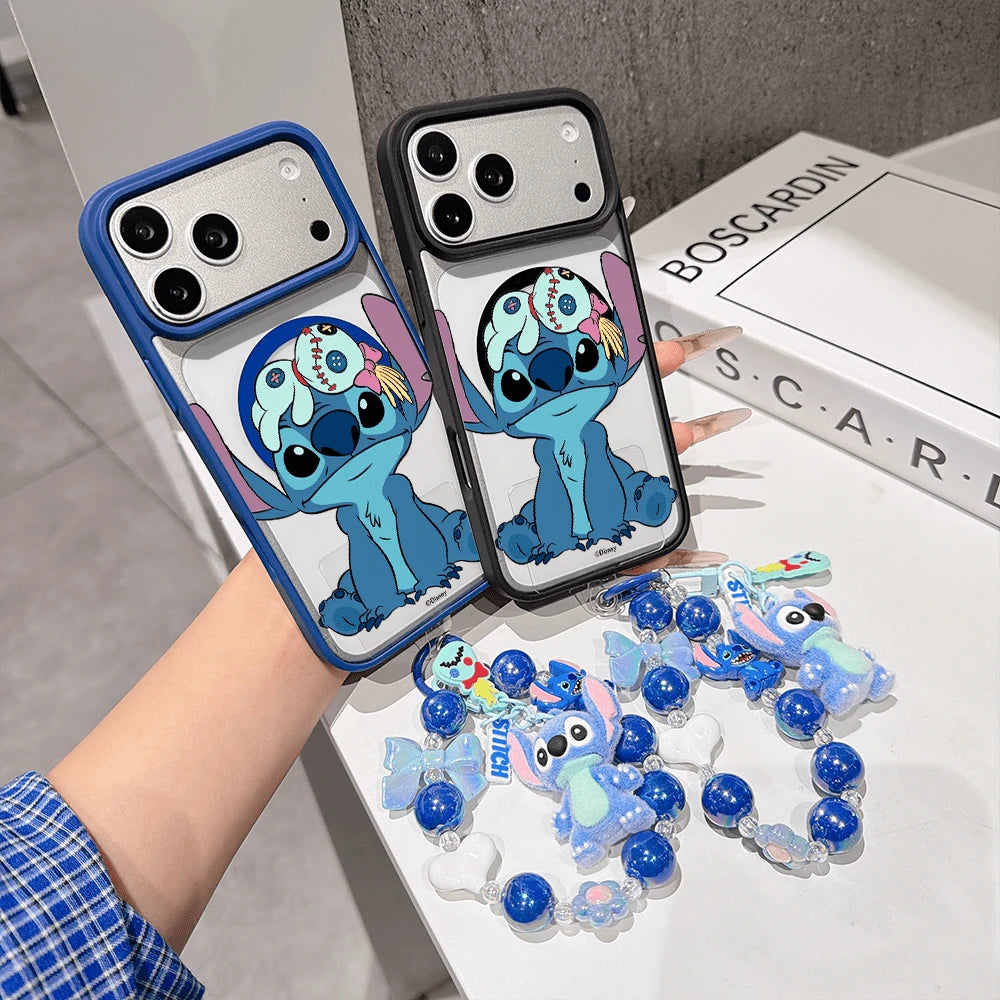 Disney. What Stitch Patterned Phone Case Designed With A Cute Doll Illustration. Compatible With IPhone 17, 16, 15, 14, 13, 12, And 11 Pro Models.Built-In Magnetic Design, Paired With An Adorable Stit