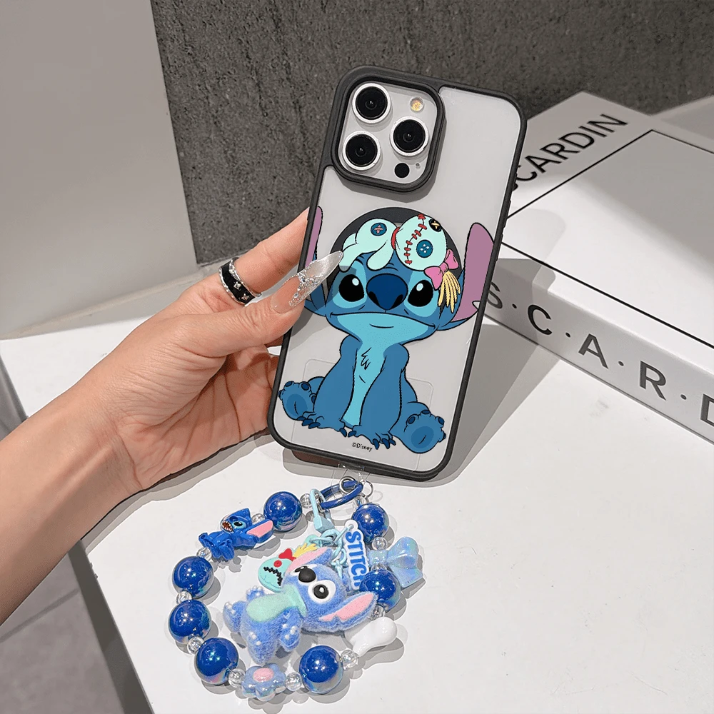 Disney. What Stitch Patterned Phone Case Designed With A Cute Doll Illustration. Compatible With IPhone 17, 16, 15, 14, 13, 12, And 11 Pro Models.Built-In Magnetic Design, Paired With An Adorable Stit