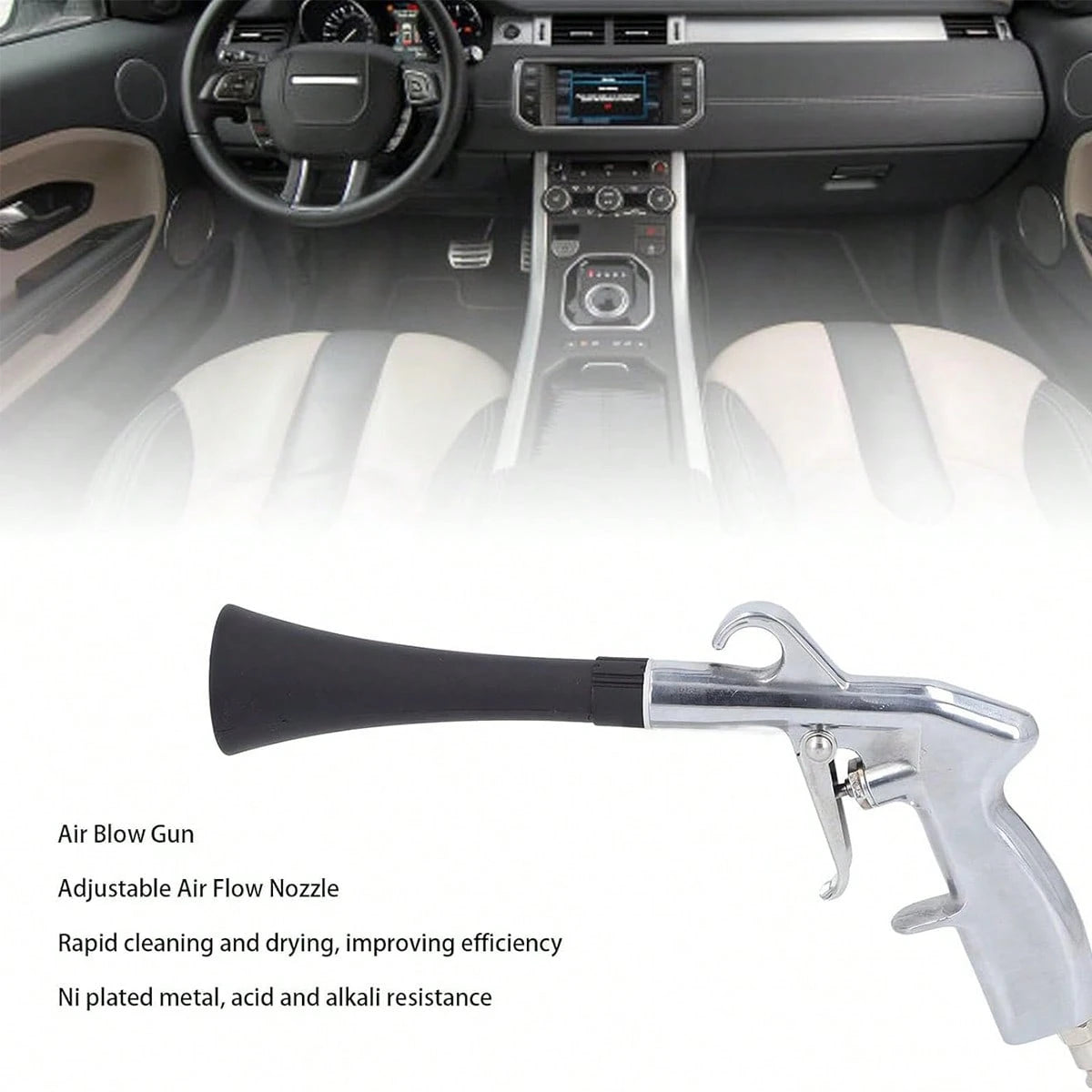 Dry Cleaning Gun,Car Air Blow Gun,Car Cleaning Gun Quickly Removes Surface Dirt And Dust, Air Gun Works With Air Compressor