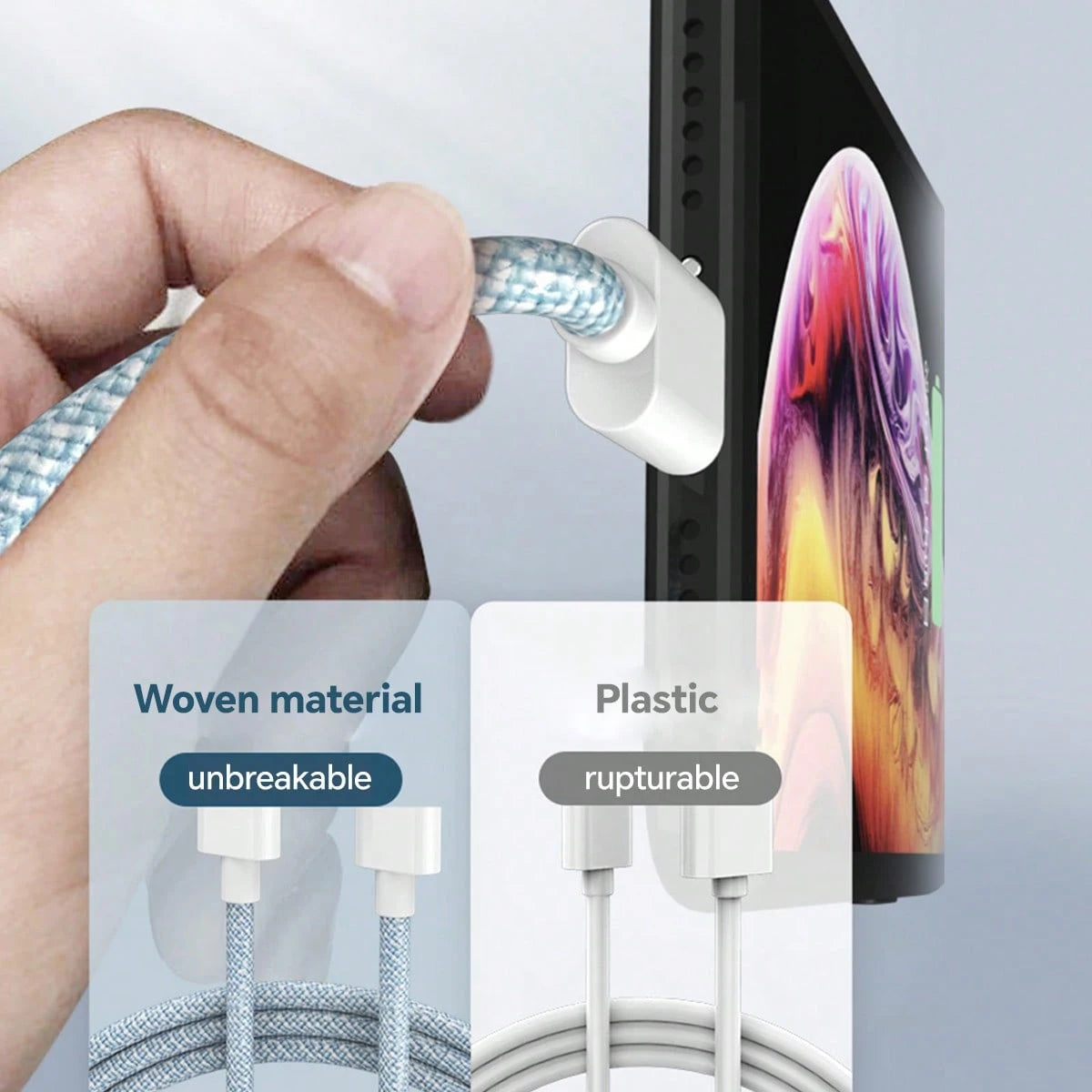 Durcord [MFi Certified] 1/4pcs 2m/6.6ft/78.74in Super Long Charging Cable, Multi-Color Nylon Braided USB-C To Lightning Fast Charging Data Cable, Compatible With IPhone 11 12 13 14 6 6S 7 8 Plus X XR