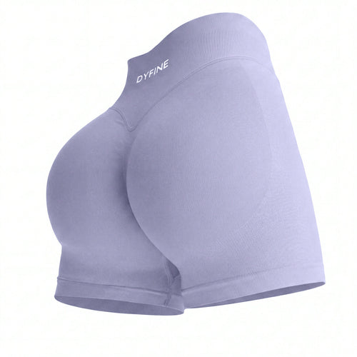 DYFINE Impact Women's Seamless Elastic Butt Lifting Shaping Yoga Fitness Gym Running Sports Shorts