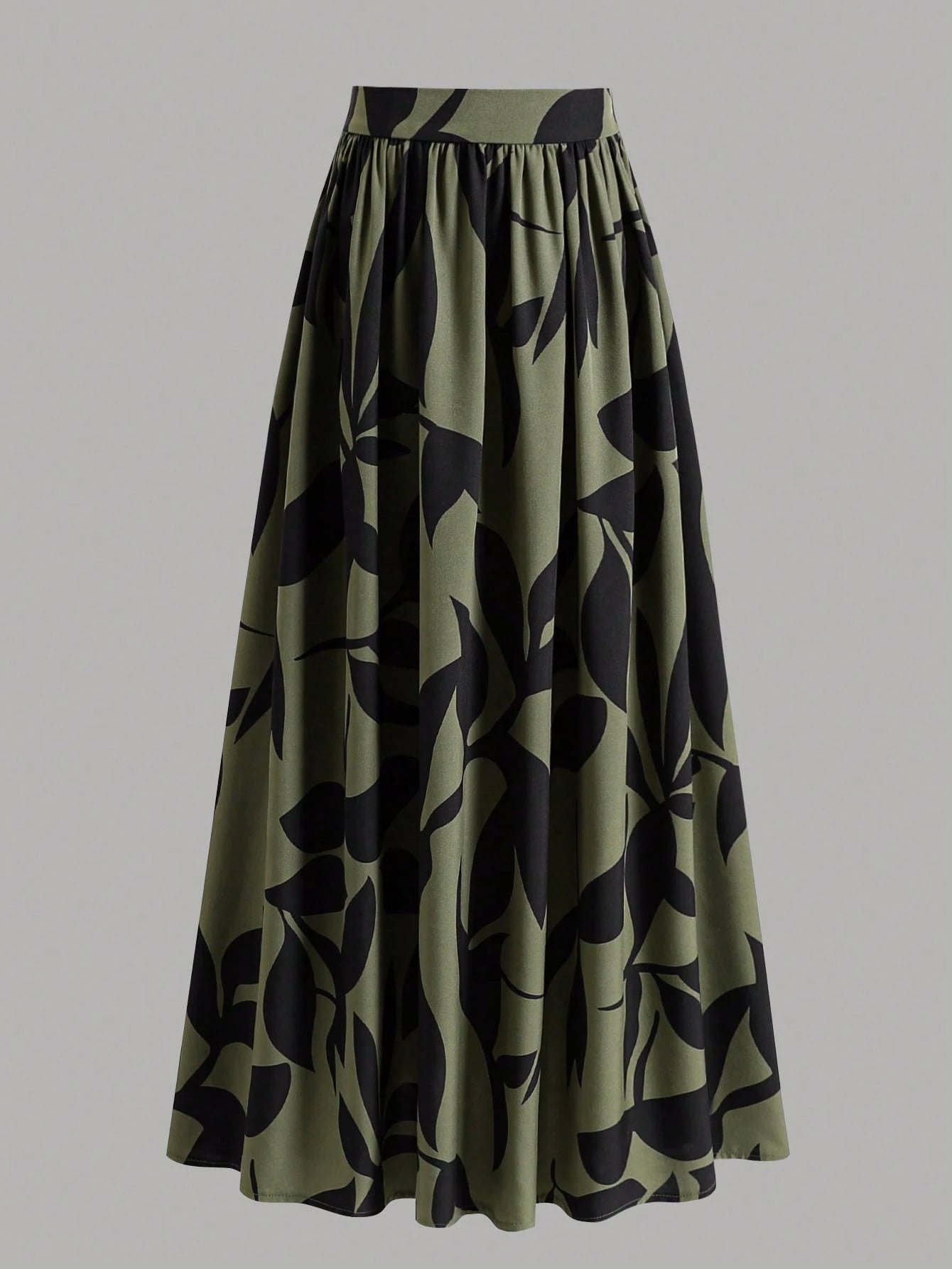 EARO Women's Floral Print High Waist A-Line Skirt, Summer Holiday Skirt Spring