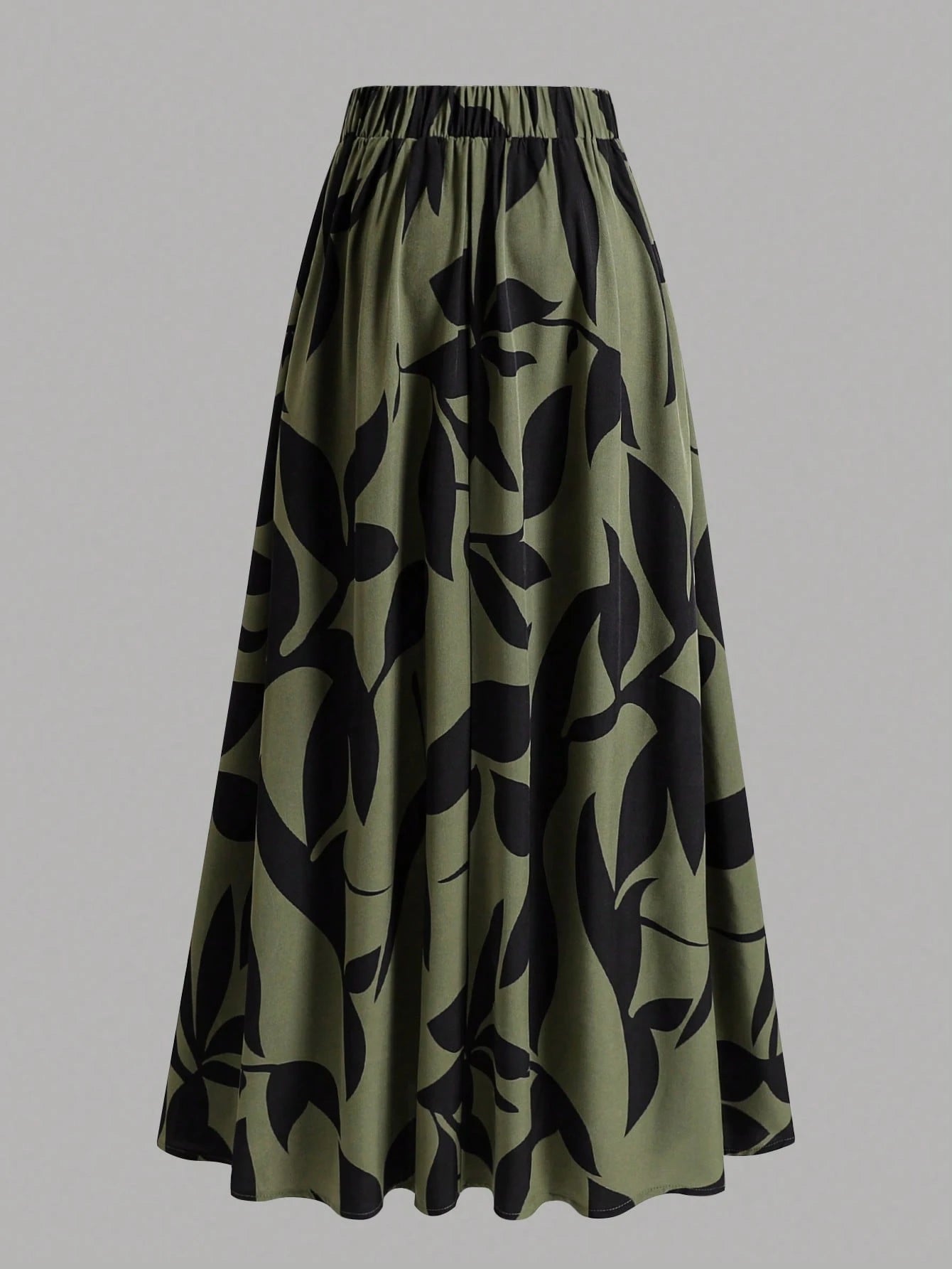 EARO Women's Floral Print High Waist A-Line Skirt, Summer Holiday Skirt Spring