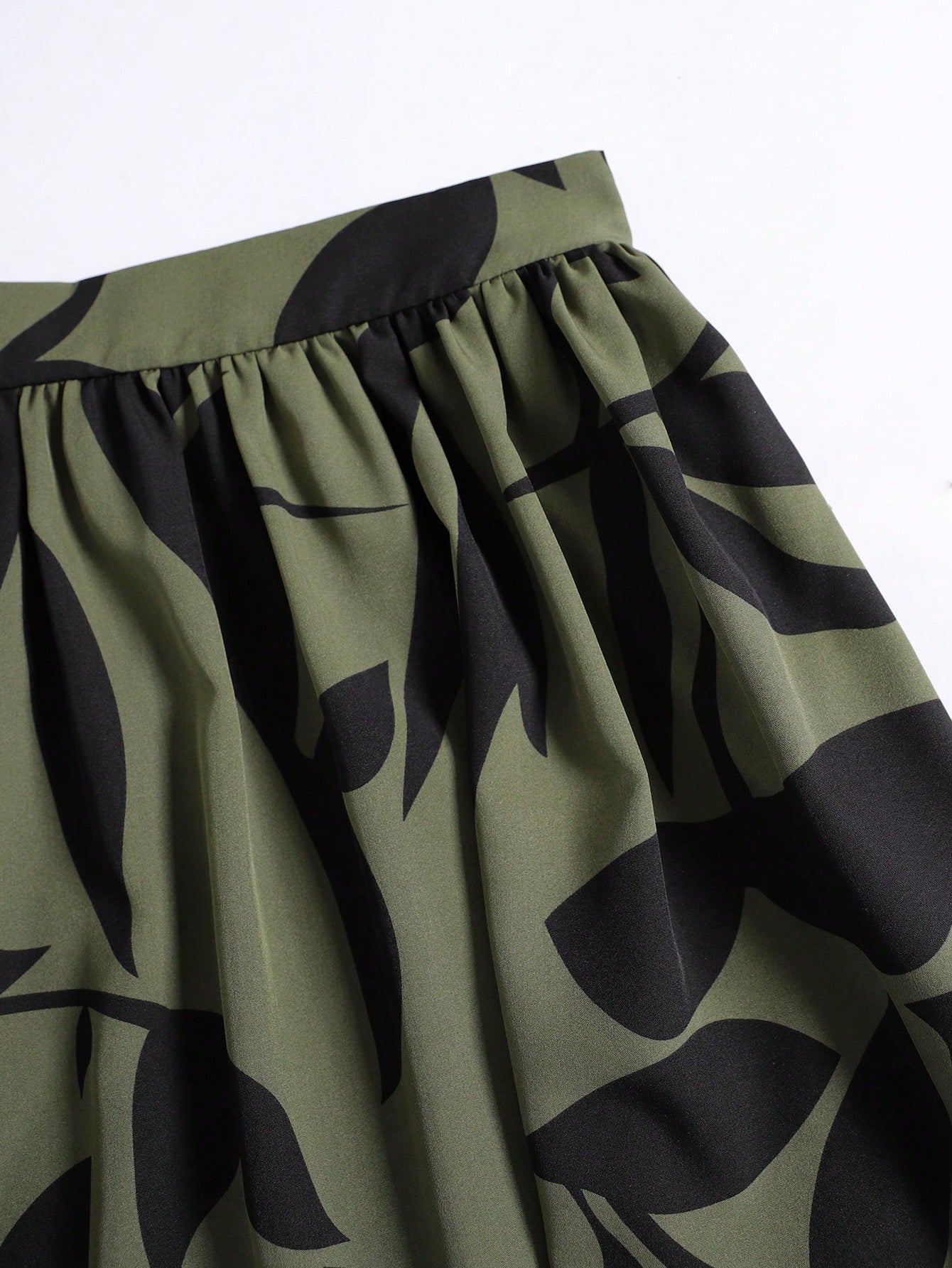 EARO Women's Floral Print High Waist A-Line Skirt, Summer Holiday Skirt Spring