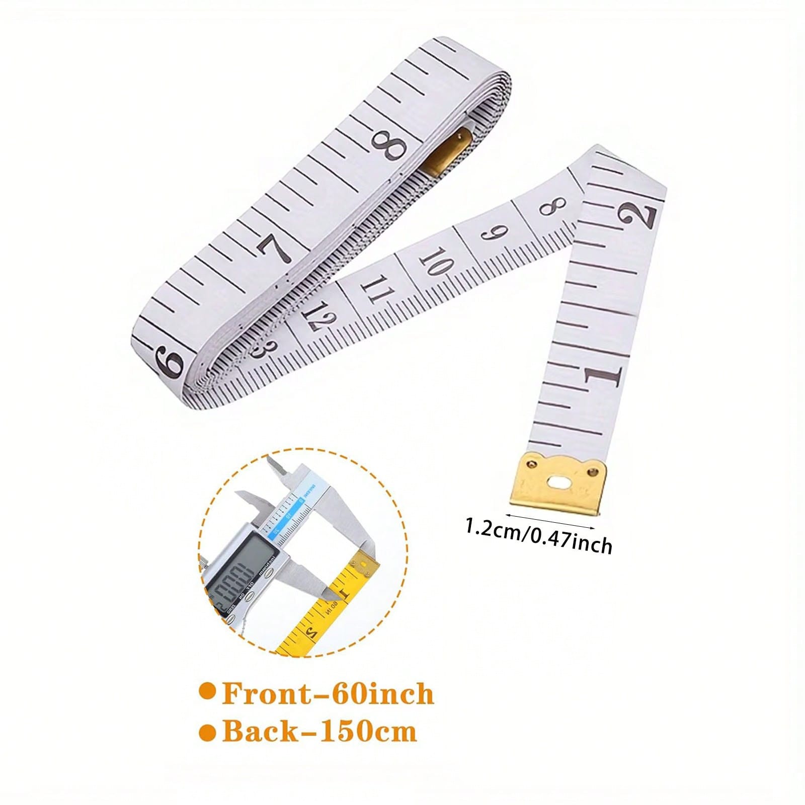 EDCUEBE7 1/2/3/4pcs Soft Measuring Tape, Cloth Sewing Fabric Tailor Small Waist Pink Mini Ruler Body Measurement Tape For Body Measurement, Weight Loss, 150cm/60 Inch (Random Color)