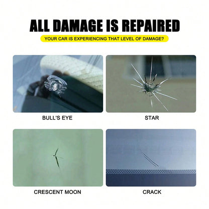 EELHOE 2 In 1 Car Windshield Repair Kit – Professional Crack & Scratch Fix Liquid, Quick Dry Cyanoacrylate Adhesive For Glass, DIY Windshield Chip Repair For Cars, SUVs, Trucks (Long-Lasting Results)
