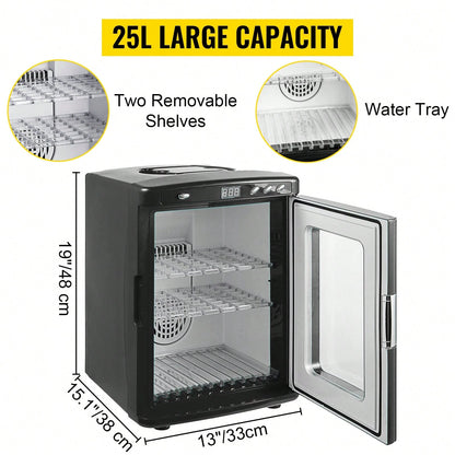Egg Incubator And Hatcher 25L Black Reptile Egg Incubator 5-42°C Scientific Hatcher Heating Bright LED Digital Display For Small Animals