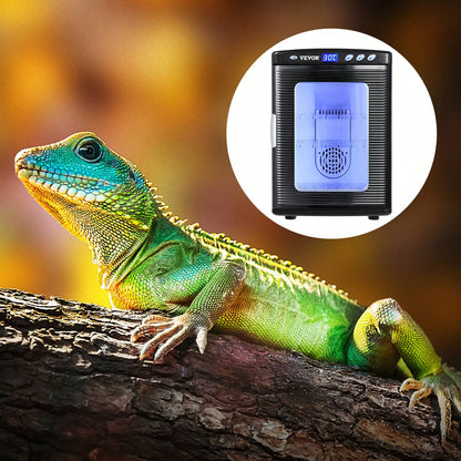 Egg Incubator And Hatcher 25L Black Reptile Egg Incubator 5-42°C Scientific Hatcher Heating Bright LED Digital Display For Small Animals