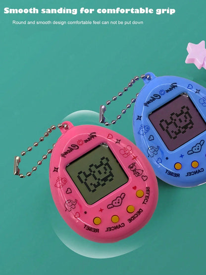 Electronic Pet Game Handheld Retro Game Console, 168-In-1 Games, Black & White Screen, Keychain Pendant Decor, Virtual Pet, Gift For Teens, College Students, Office Workers, Includes Battery