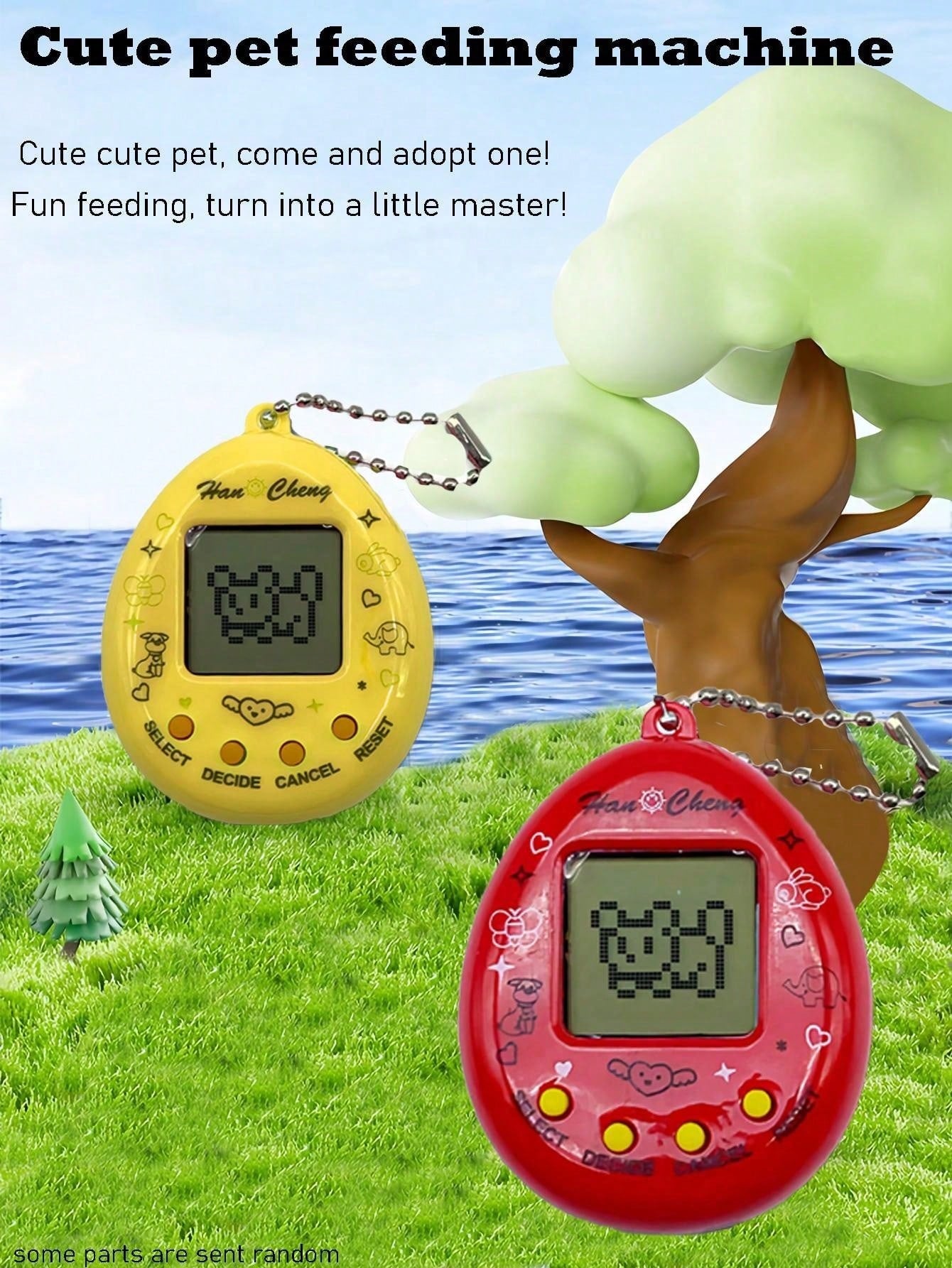 Electronic Pet Game Handheld Retro Game Console, 168-In-1 Games, Black & White Screen, Keychain Pendant Decor, Virtual Pet, Gift For Teens, College Students, Office Workers, Includes Battery