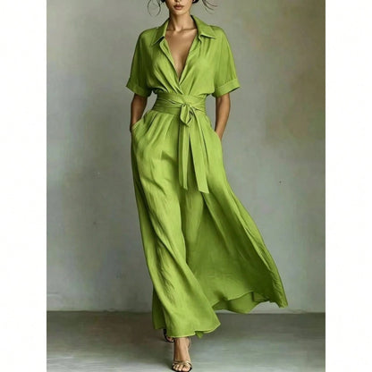 Elegant French Vacation Style Maxi Dress Women 2026 Chic Retro Slim Fit Holiday Dress