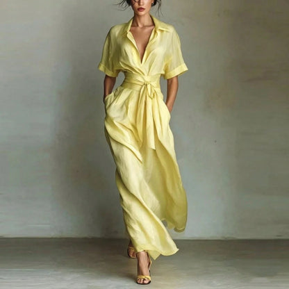 Elegant French Vacation Style Maxi Dress Women 2026 Chic Retro Slim Fit Holiday Dress