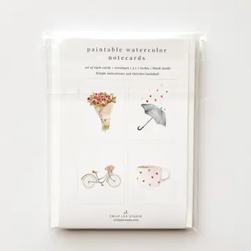Emily Lex Studio Love Sweet Love Paintable Notecard