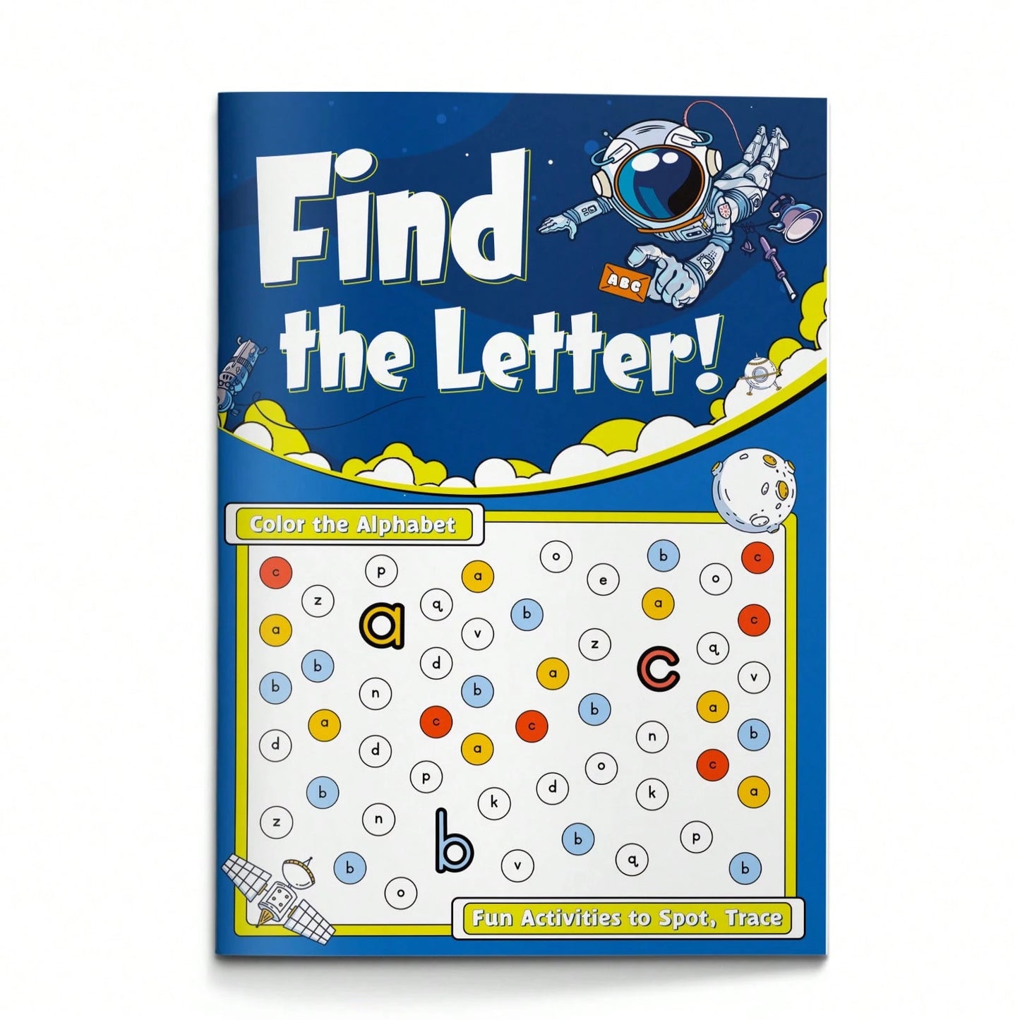 Ending Sound And Alphabet Letter Find Practice Book, Fun Phonics Activities To Learn Final Letter Sounds, Spot Trace And Color Letters A To Z, Great Workbook For Home School And Travel