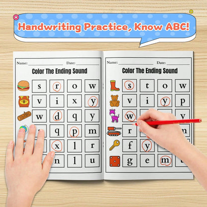 Ending Sound And Alphabet Letter Find Practice Book, Fun Phonics Activities To Learn Final Letter Sounds, Spot Trace And Color Letters A To Z, Great Workbook For Home School And Travel