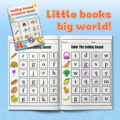 Ending Sound And Alphabet Letter Find Practice Book, Fun Phonics Activities To Learn Final Letter Sounds, Spot Trace And Color Letters A To Z, Great Workbook For Home School And Travel