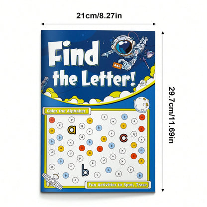 Ending Sound And Alphabet Letter Find Practice Book, Fun Phonics Activities To Learn Final Letter Sounds, Spot Trace And Color Letters A To Z, Great Workbook For Home School And Travel