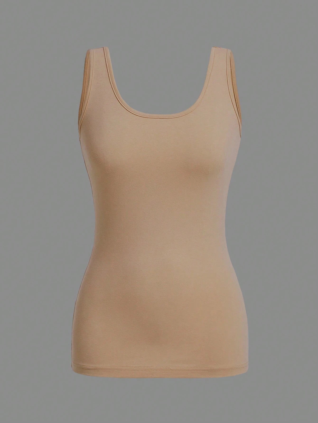 Essnce 3pcs/Set Casual Minimalist Slim Fit Women Round Neck Camisole, Suitable For Summer