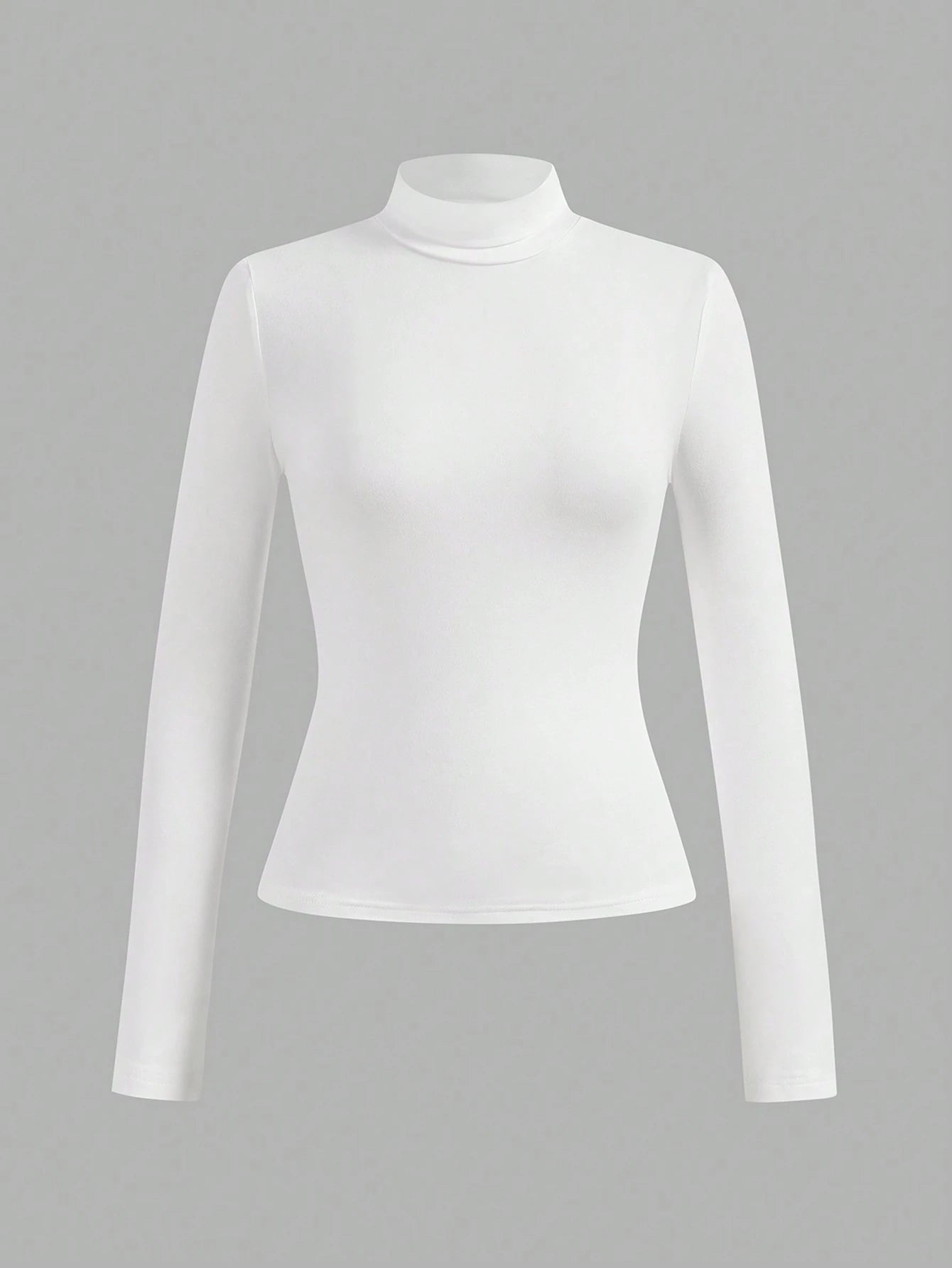 Essnce 4pcs/Set Women Plus Size Casual Minimalist Turtleneck Slim Fit T-Shirt Pullover Spring Fall