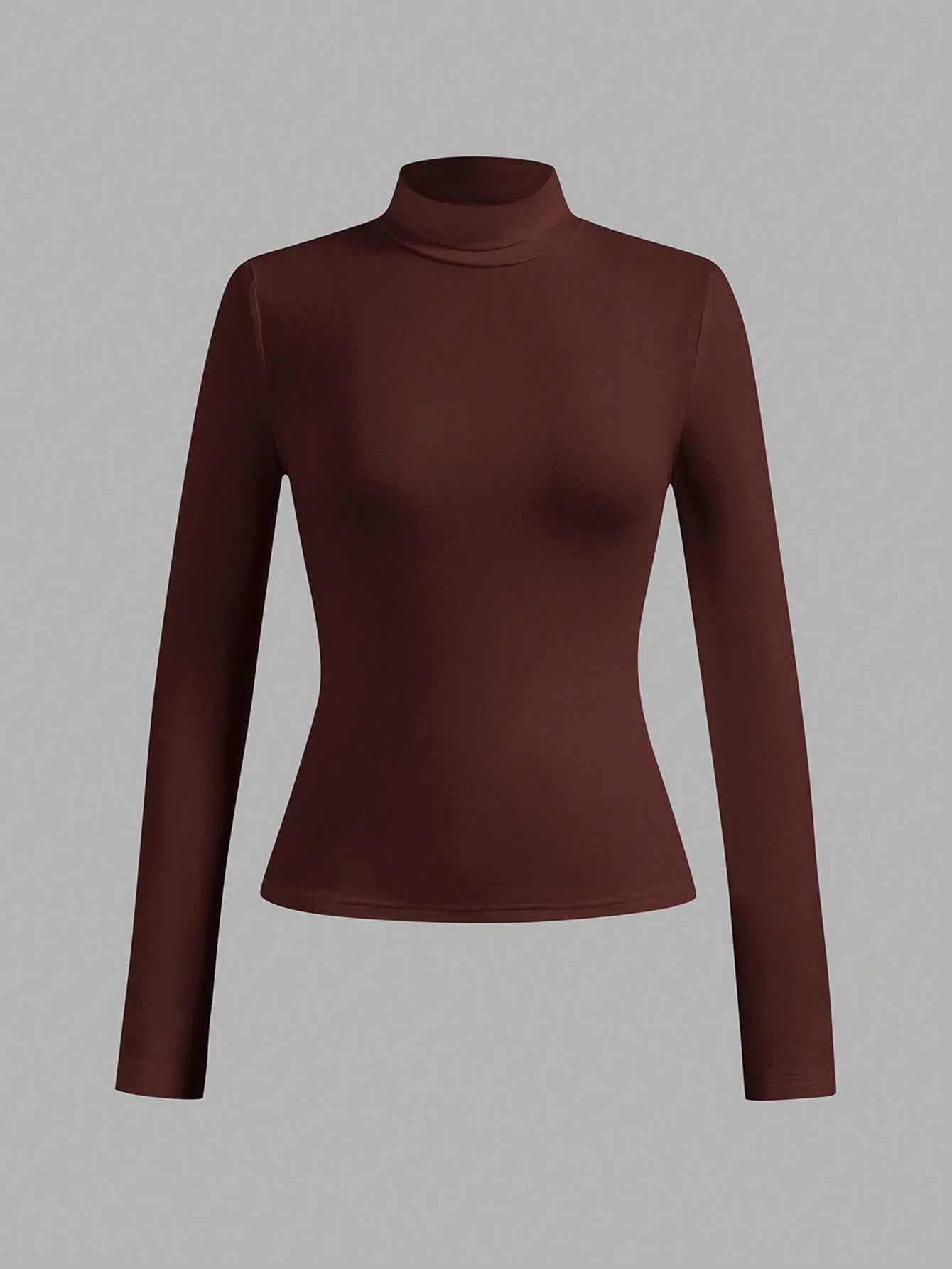 Essnce 4pcs/Set Women Plus Size Casual Minimalist Turtleneck Slim Fit T-Shirt Pullover Spring Fall
