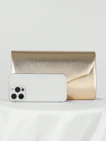 European And American Fashionable Simple Dinner Clutch Bag, Made Of High-Quality PU, Elegantly Designed For Noble Women, Single Chain Shoulder Bag