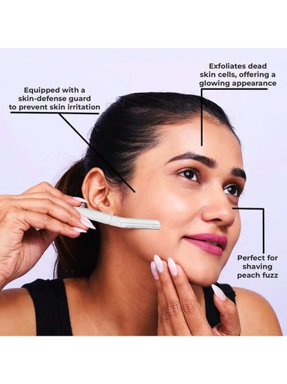 Exfoliating Dermaplaning Tool, Face & Eyebrow Razor With Precision Cover- 10 Count| Portable Razor For Women And Men,Hair Products And Accessories For Barber Salon Beauty Travel Essentials