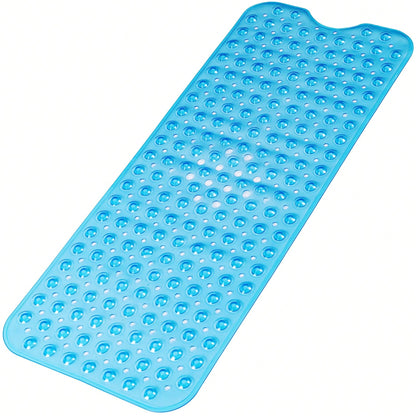Extra Long Non-Slip Bathtub Mat With Drainage Holes And Suction Cups Non-Slip Bathtub Mat, 40 X 16 Inch Extra Long Bathtub Mat, Soft On Feet Machine Washable Bathroom Shower Mat- Ideal For Home, Hote