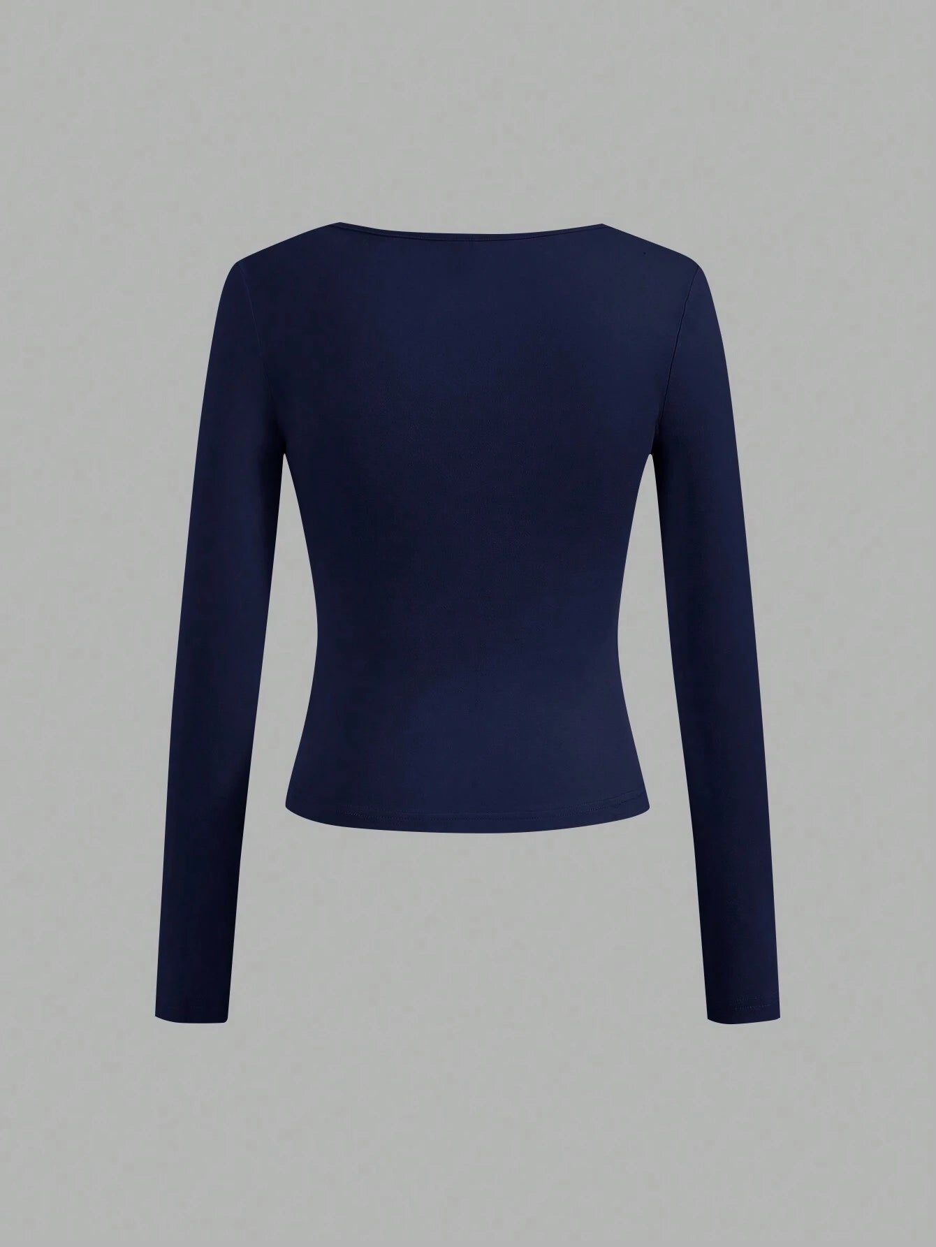 EZwear 3pcs/Set Women Plus Size Casual Square Neck T-Shirts, Suitable For Spring And Autumn And Winter Fall