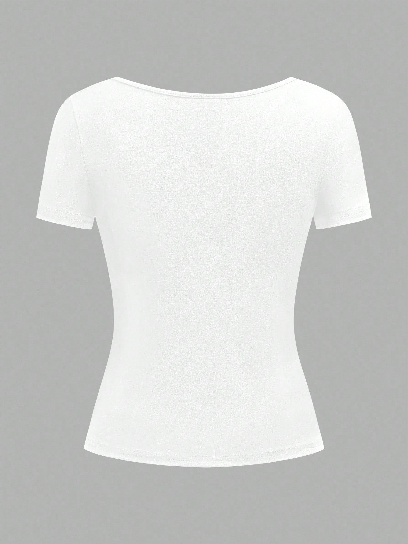 EZwear 3pcs Women's Short Sleeve Cropped Casual Fitted T-Shirts, Suitable For Summer