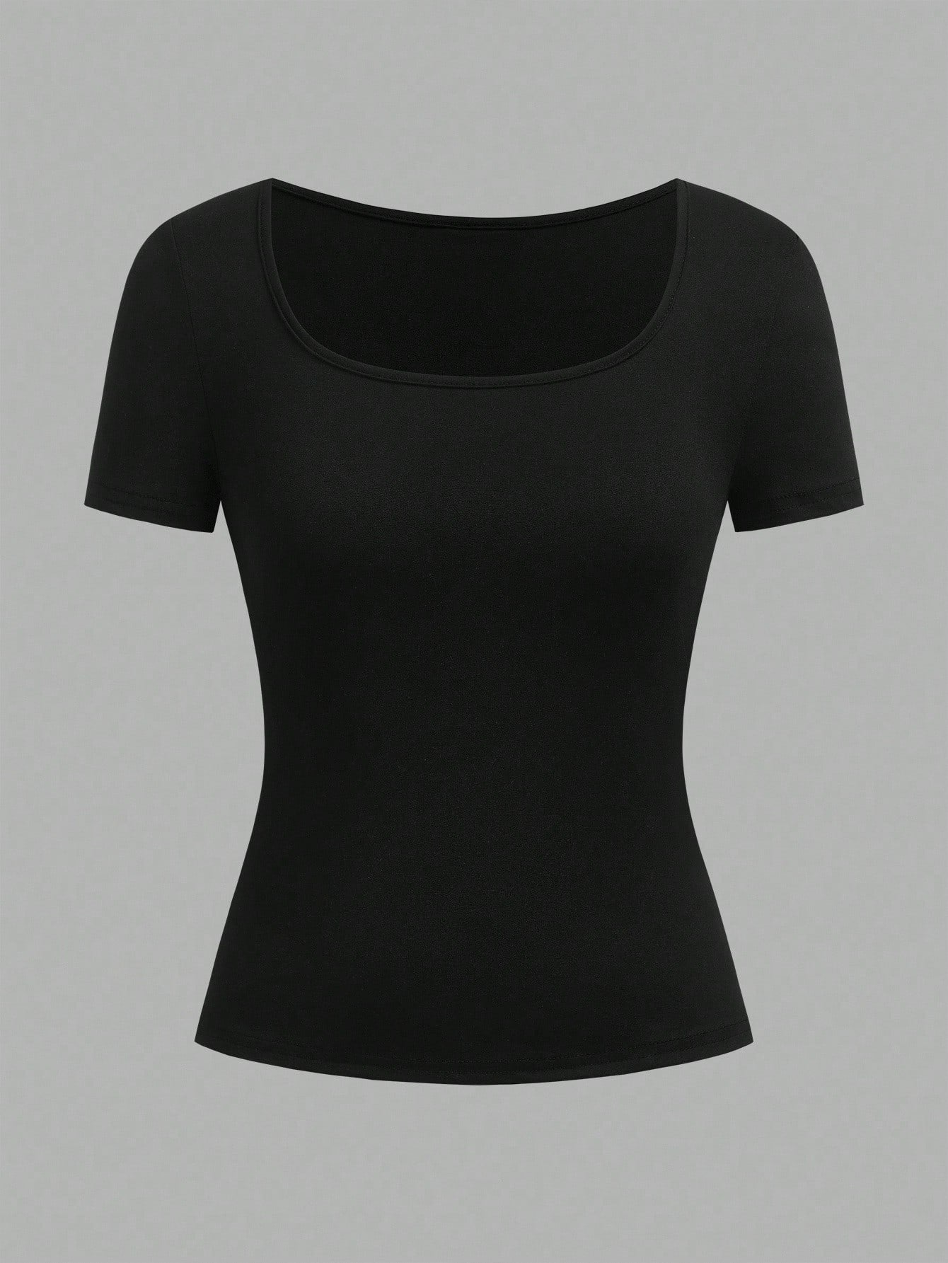 EZwear 3pcs Women's Short Sleeve Cropped Casual Fitted T-Shirts, Suitable For Summer