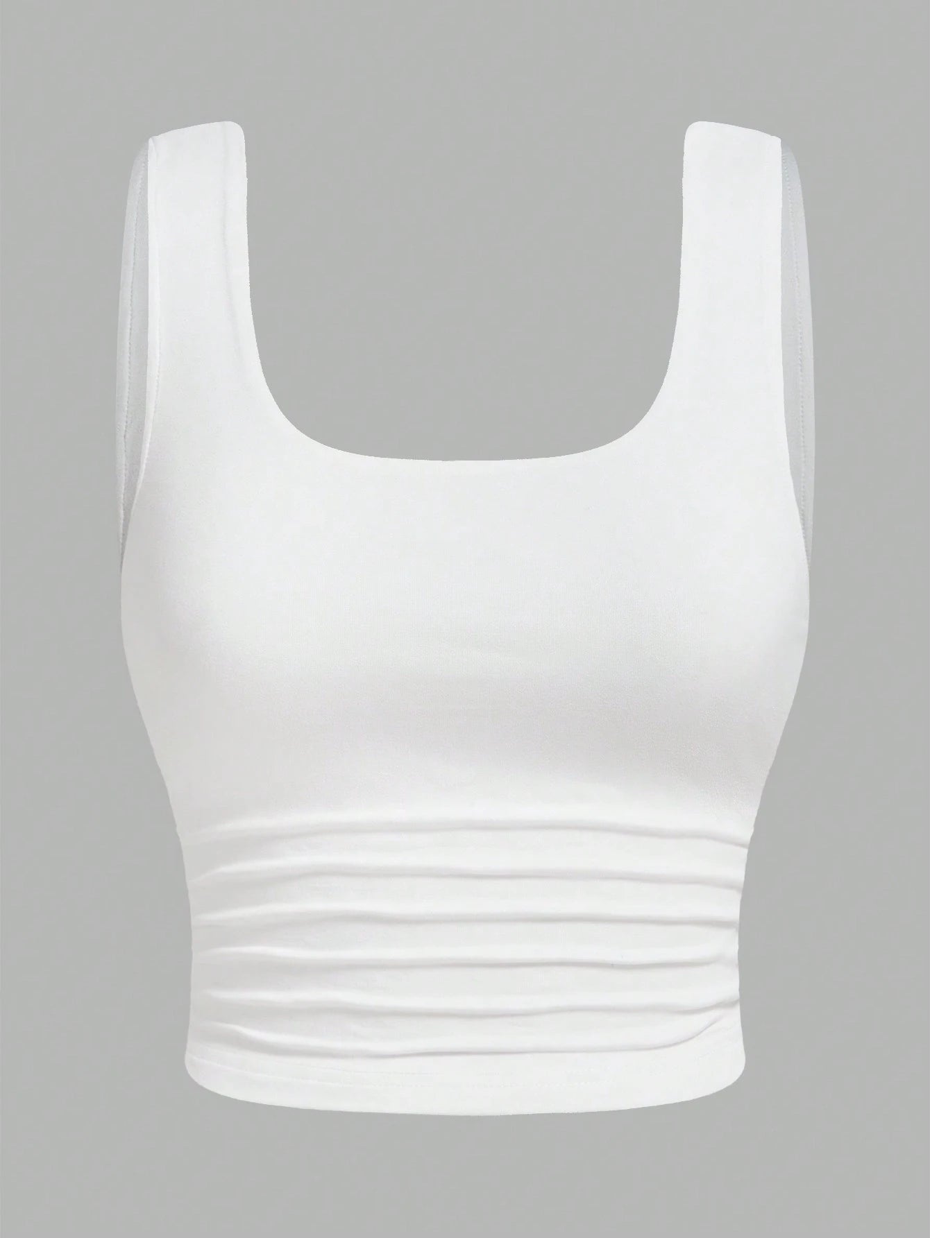EZwear 4pcs/Set Colorful Casual Cropped Plus Size Tank Tops, 3 Packs Tops, Tight Tops, Workout Tops,Business Casual Woman,Back To School