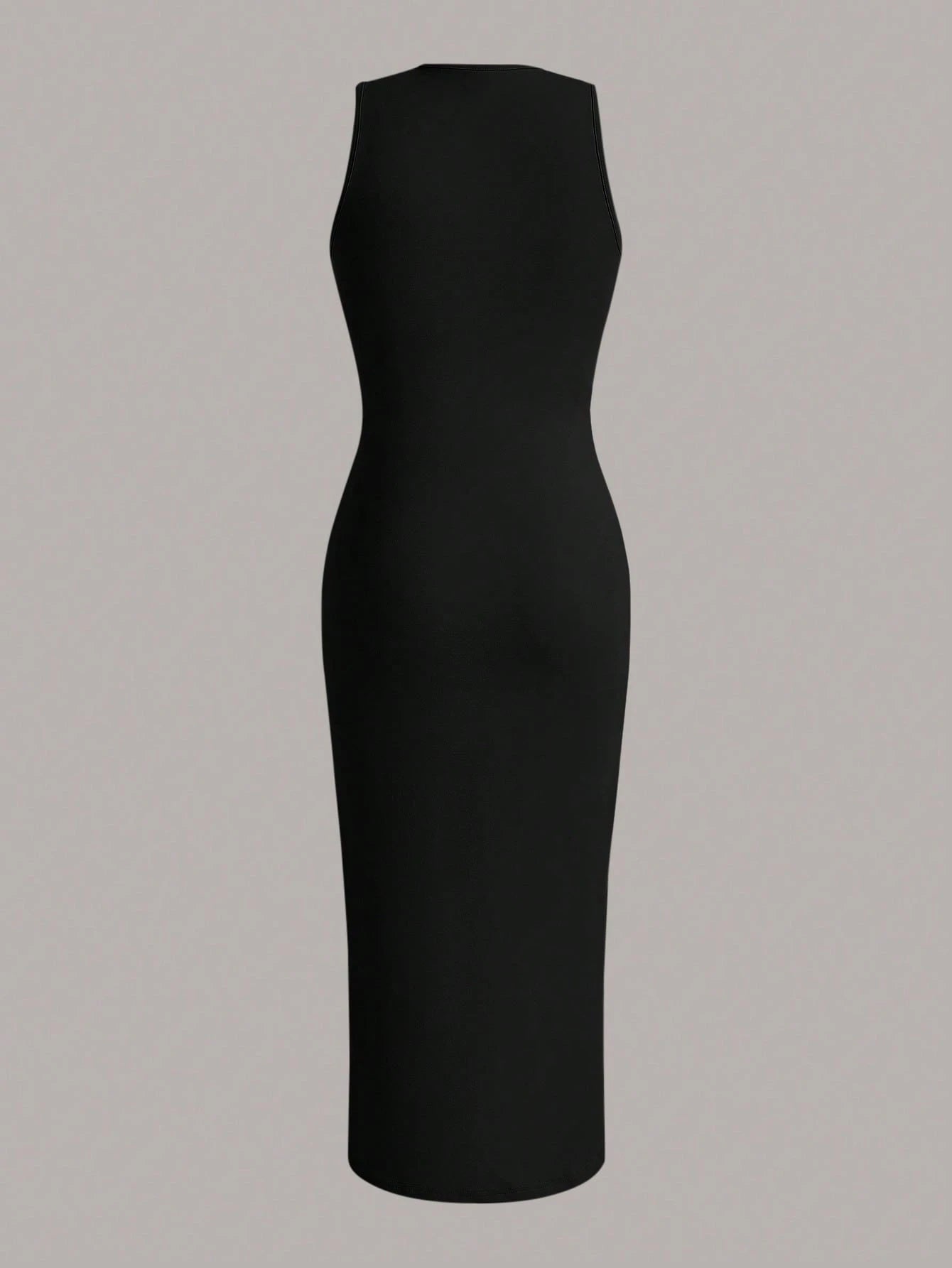 EZwear Solid Ruched Waist Tank Dress,Summer Dresses For Women,Tea Party Dress
