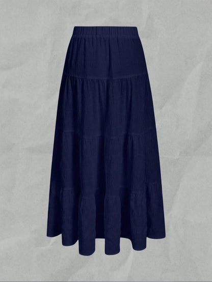 EZwear Women's Casual Vacation Multi-Layer Cake Skirt, Suitable For Summer