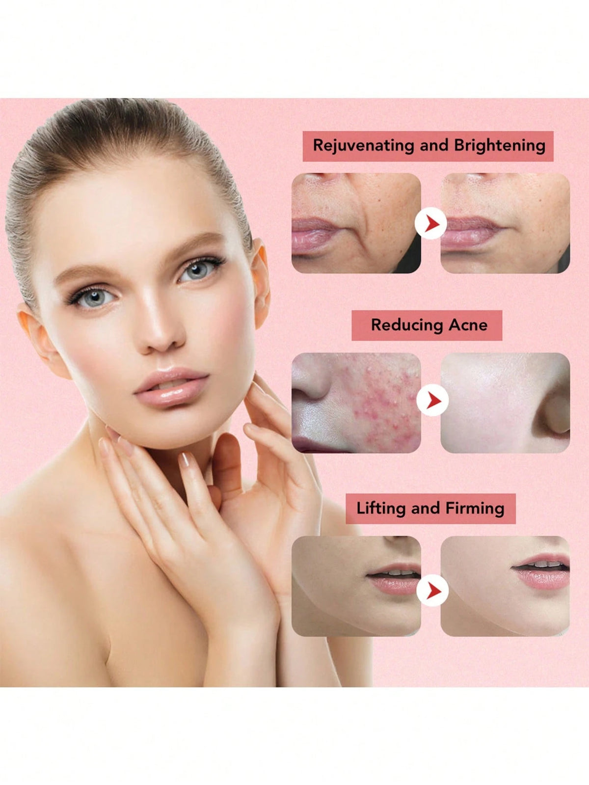 Facial Care Beauty Instrument, LED Display, USB Charging Massager, Home Use Hot And Cold Skin Care Instrument, Festival, Anniversary Gift, Perfect Choice For Women