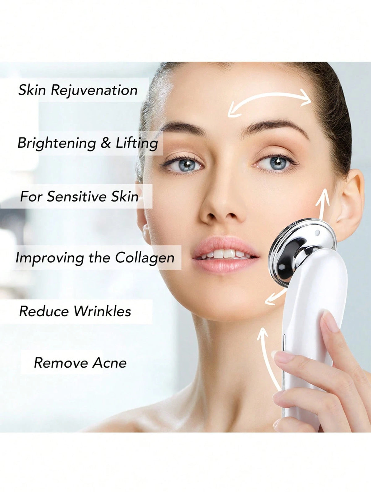 Facial Care Beauty Instrument, LED Display, USB Charging Massager, Home Use Hot And Cold Skin Care Instrument, Festival, Anniversary Gift, Perfect Choice For Women